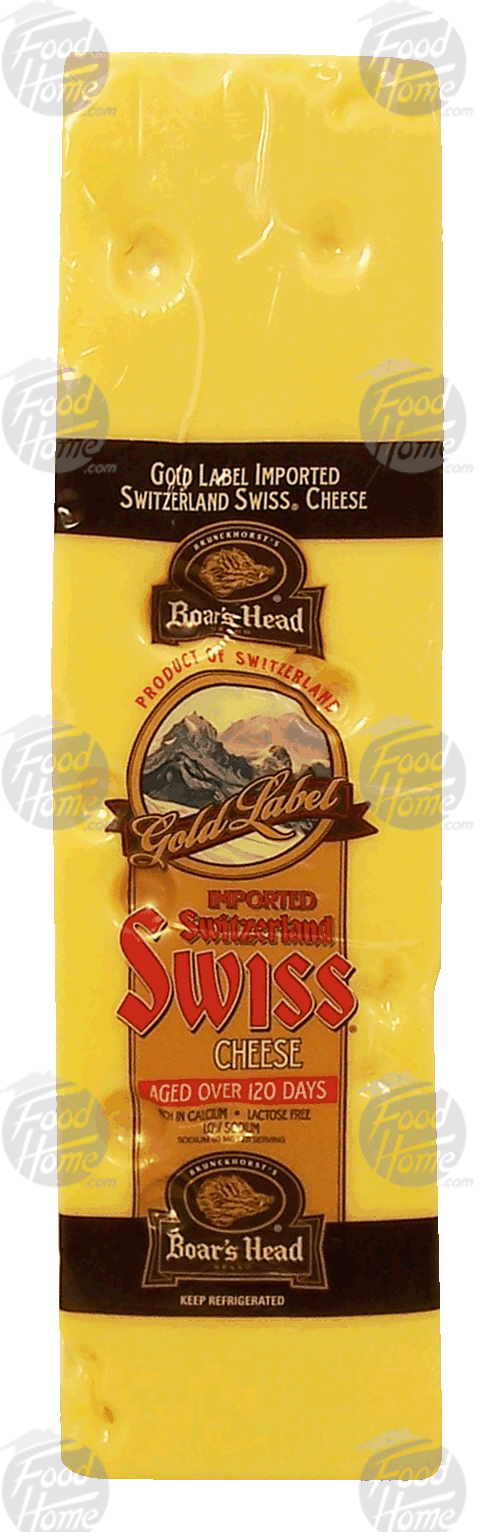 Boar's Head Gold Label swiss cheese, imported from Switzerland Full-Size Picture